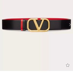 Valentino Garavani Reversible V logo belt